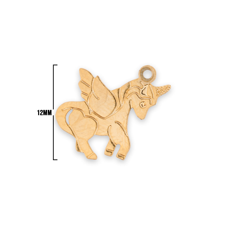 Mini Dije Unicornio 11 Gold Filled x Unidad