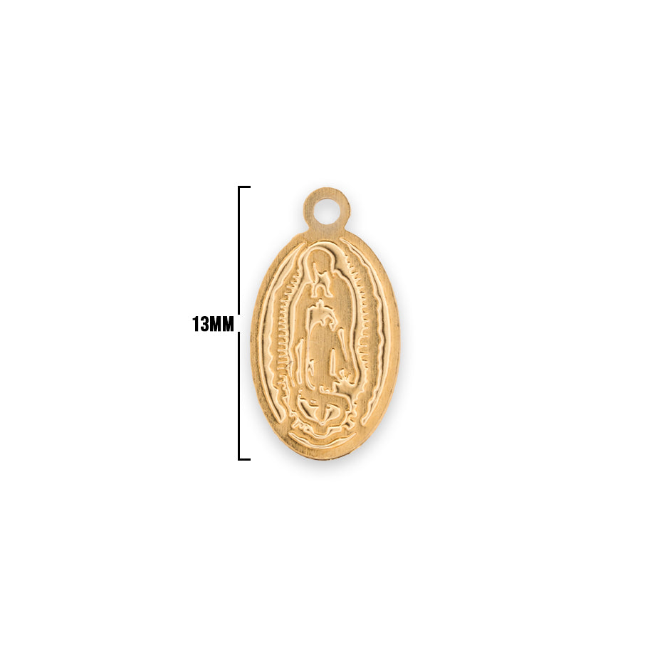 Mini Dije Virgen Guadalupe 13 Gold Filled x Unidad