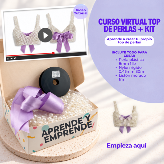 Kit de Top De Perlas + Curso Virtual Gratis