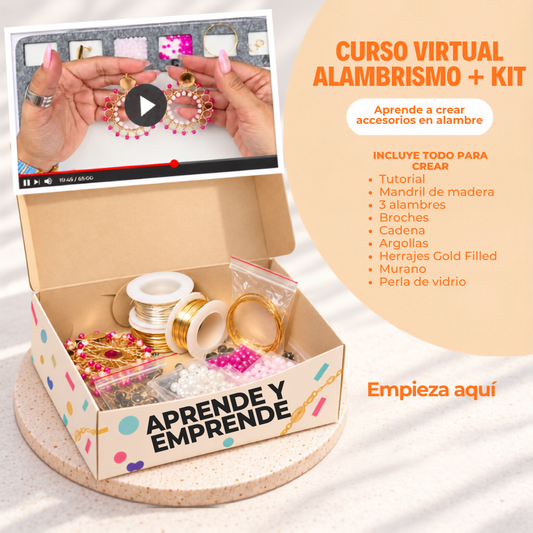 Kit de Alambrismo + Curso Virtual Gratis