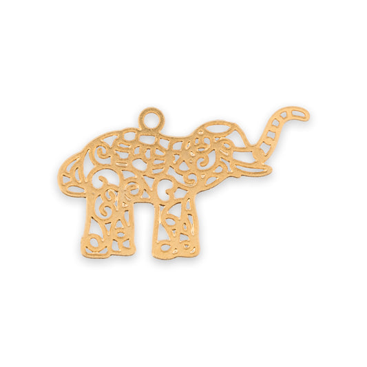 Mini Dije Elefante 16 Gold Filled x Unidad