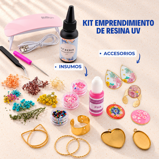 Kit Emprendimiento De Resina UV