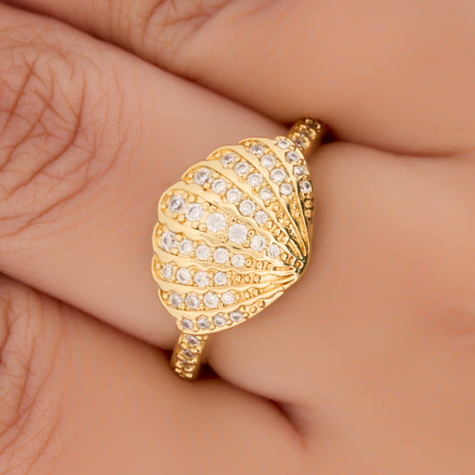 Anillo F #13 Rodinado