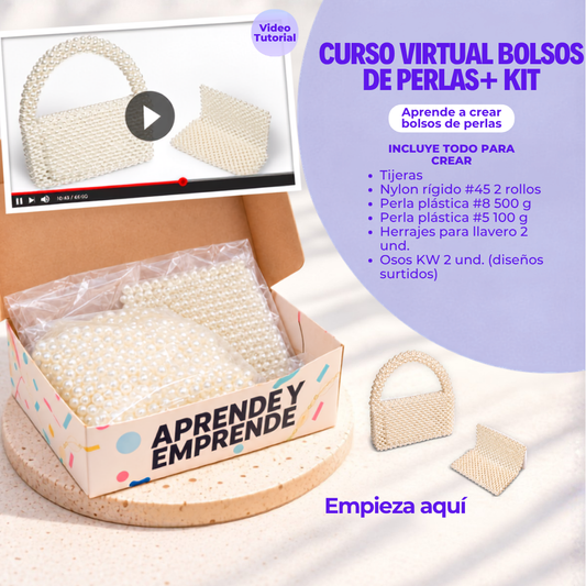 Kit Especial De Bolso y Tarjetero + curso virtual gratis