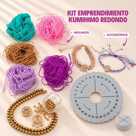 Kit Emprendimiento Kumihimo Redondo