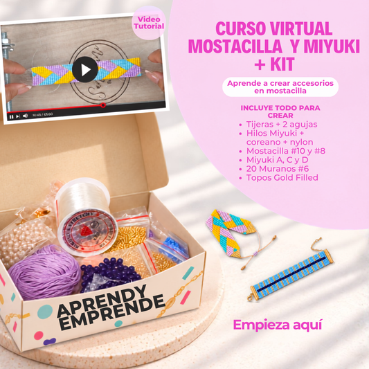 Kit de Telar y Mostacilla + Curso Virtual Gratis