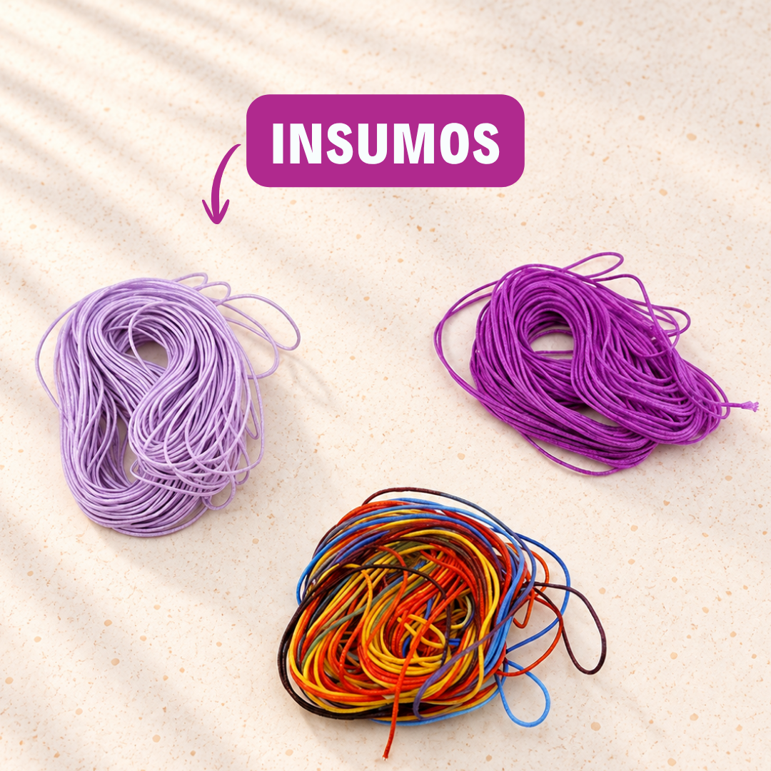 Kit de Kumihimo Cuadrado + Curso Virtual Gratis
