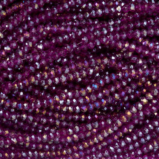 Sarta Murano 3mm / Morado Brillante / 36