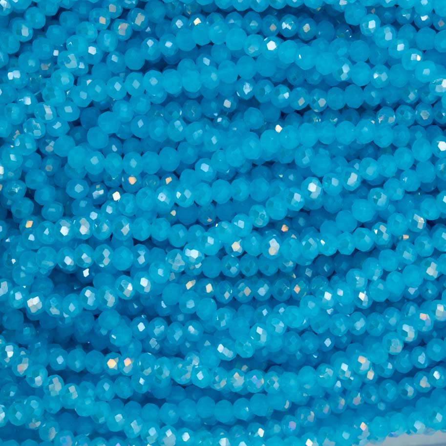 Sarta Murano 3mm / Azul Claro Brillante / 19