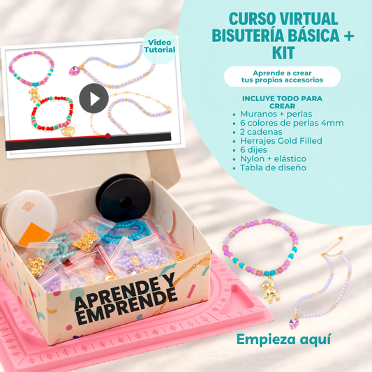 Kit Bisutería Básica + Curso Virtual Gratis