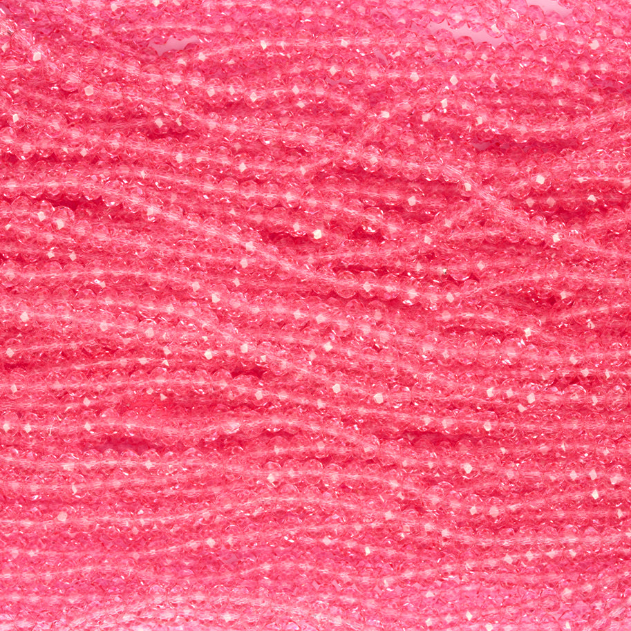 Sarta Murano 4mm / Rosado Transparente / 56