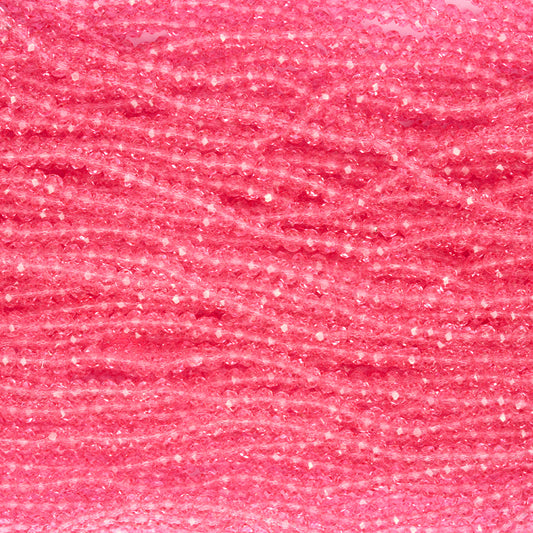 Sarta Murano 4mm / Rosado Transparente / 56