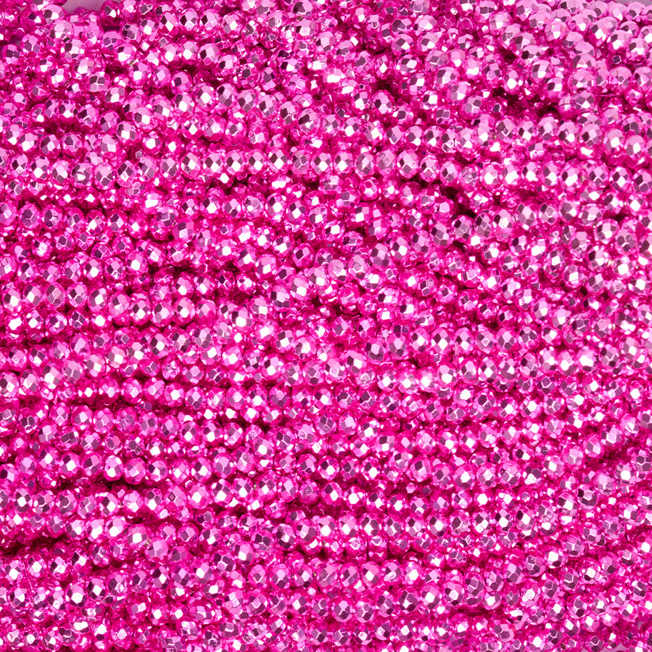 Sarta Murano Metalizado 6mm / Fucsia / 06