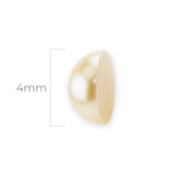 Media Perla Plástica 4mm Beige x 10.000 Unidades