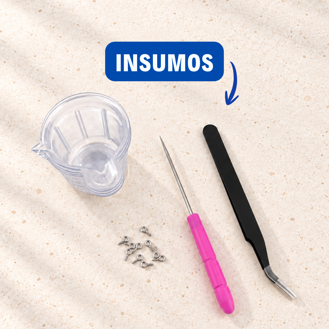 Kit Llaveros De Resina + Curso Virtual Gratis