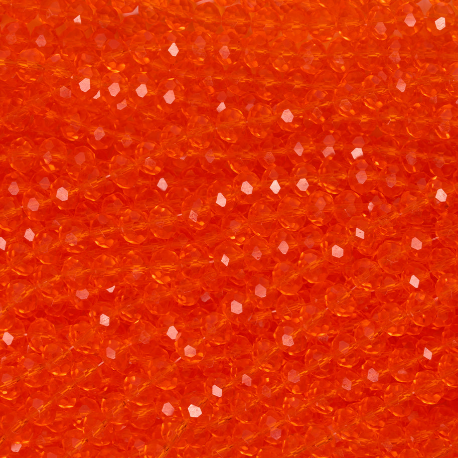 Sarta Murano 8mm / Naranja / 18