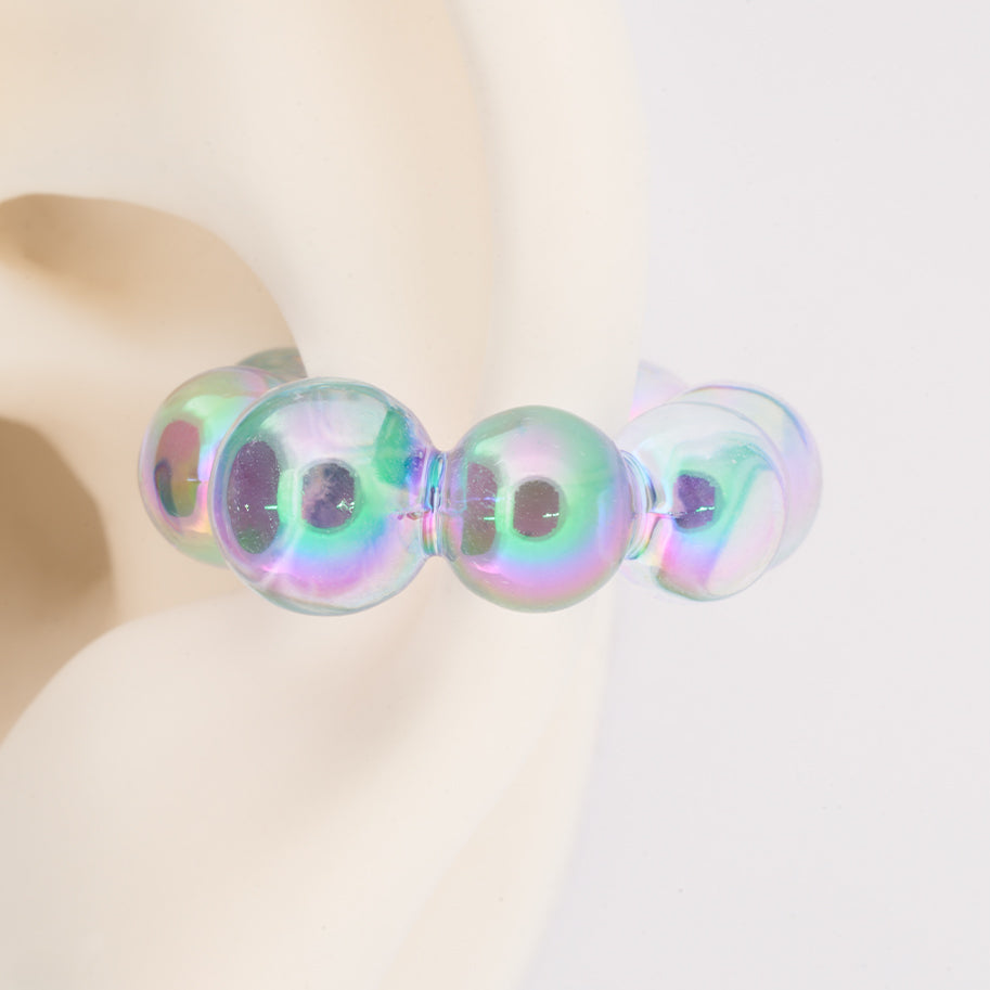 Ear Cuff Linea Economica azul trasparente 02