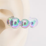 Ear Cuff Linea Economica azul trasparente 02