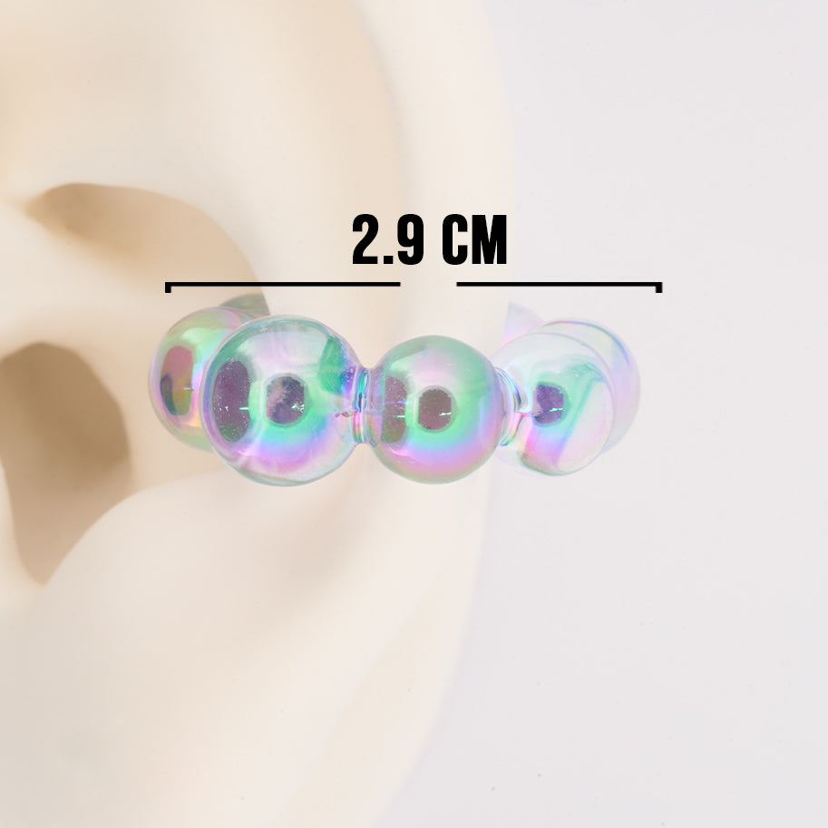 Ear Cuff Linea Economica azul trasparente 02