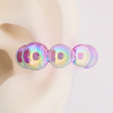 Ear Cuff Linea Economica morado trasparente 03