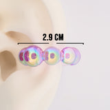 Ear Cuff Linea Economica morado trasparente 03