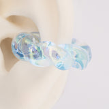 Ear Cuff Linea Economica azul trasparente 04