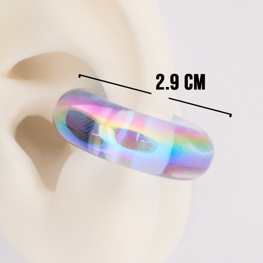 Ear Cuff Linea Economica azul trasparente 07