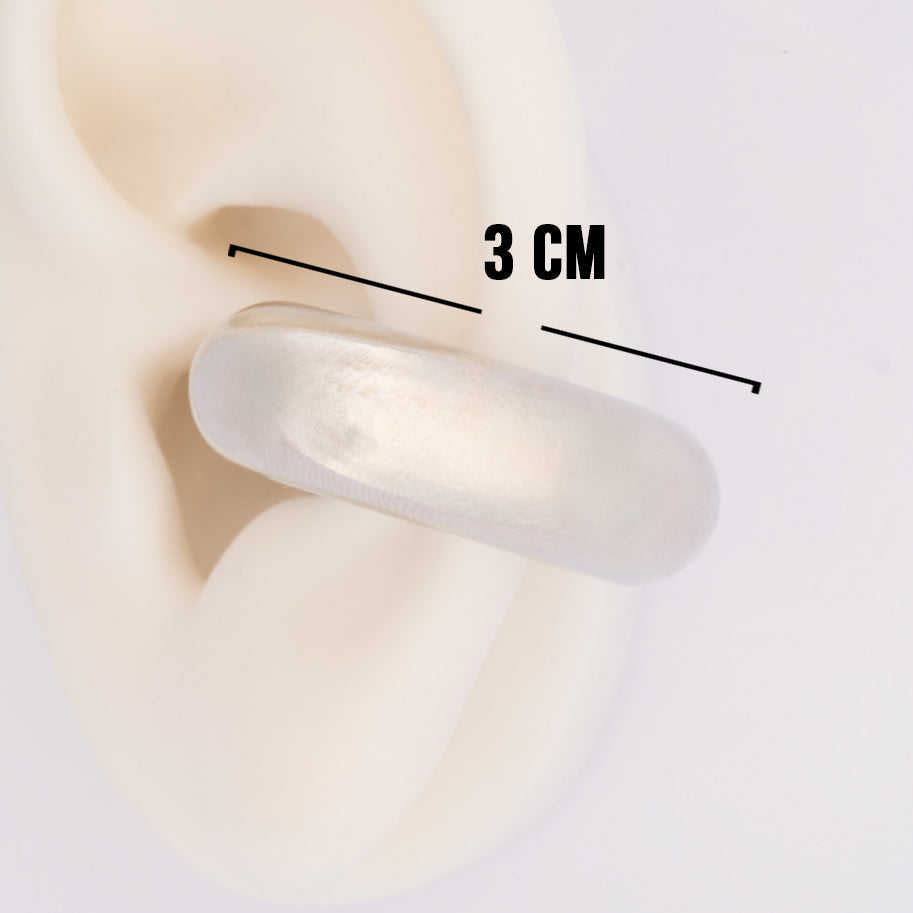 Ear Cuff Linea Economica plateado 3mm 17