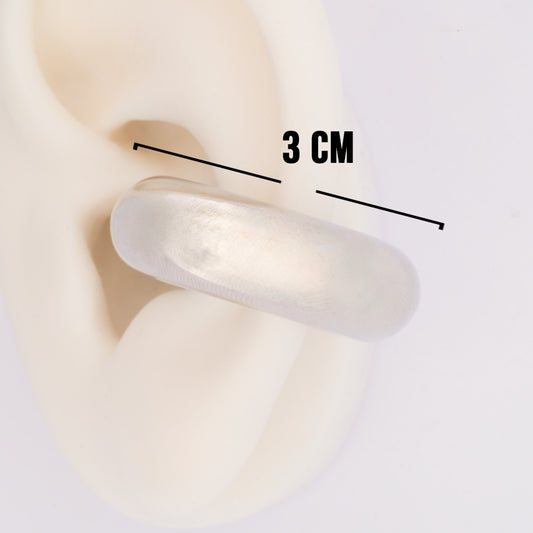 Ear Cuff Linea Economica plateado 3mm
