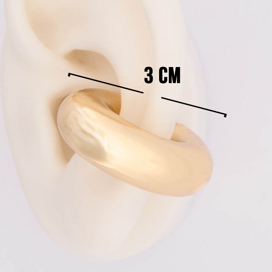 Ear Cuff Linea Economica dorado 3mm 18