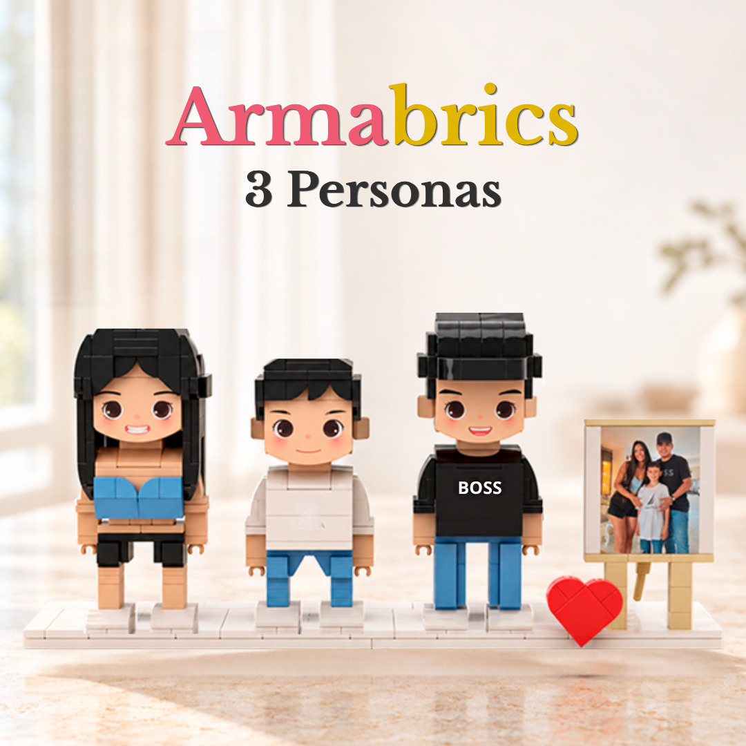 Armabrics 3 Personas + Foto + Base y Envío Gratis