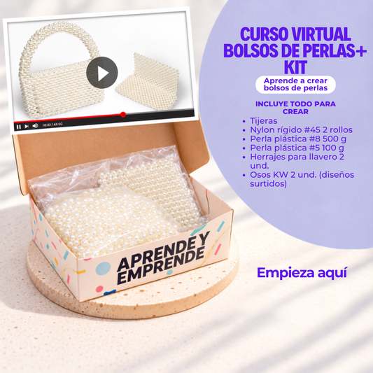 Kit Especial De Bolso y Tarjetero + curso virtual gratis