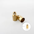 Terminal Campana 9x4mm Gold Filled x Par