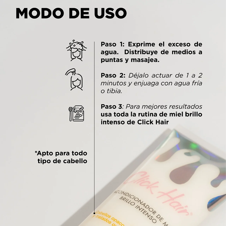 Acondicionador de Miel click Hair 300 ml