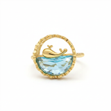 Anillo B #76 Ajustable Ballenita Rodinado