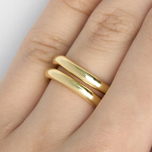 Anillo B #51 Rodinado