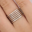 Anillo B #48 Rodinado