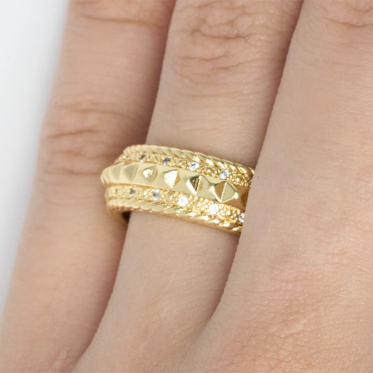 Anillo C #32 Rodinado