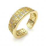 Anillo D #30 Ajustable GC Dorado Rodinado