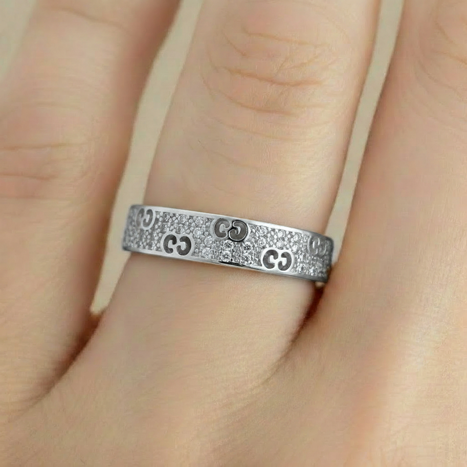 Anillo D# 29 Ajustable GC Plateado Rodinado