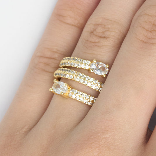 Anillo F #12 Rodinado