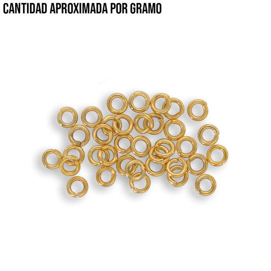 Gramo Argolla Gruesa Gold Filled 3mm