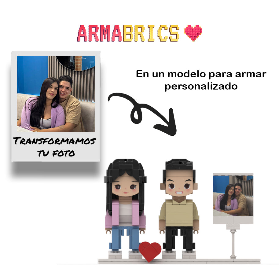 Armabrics 2 Personas + Foto + Base y Envió Gratis
