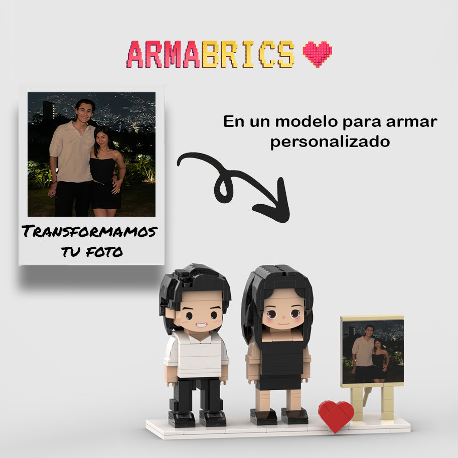 Armabrics 2 Personas + Foto + Base y Envió Gratis