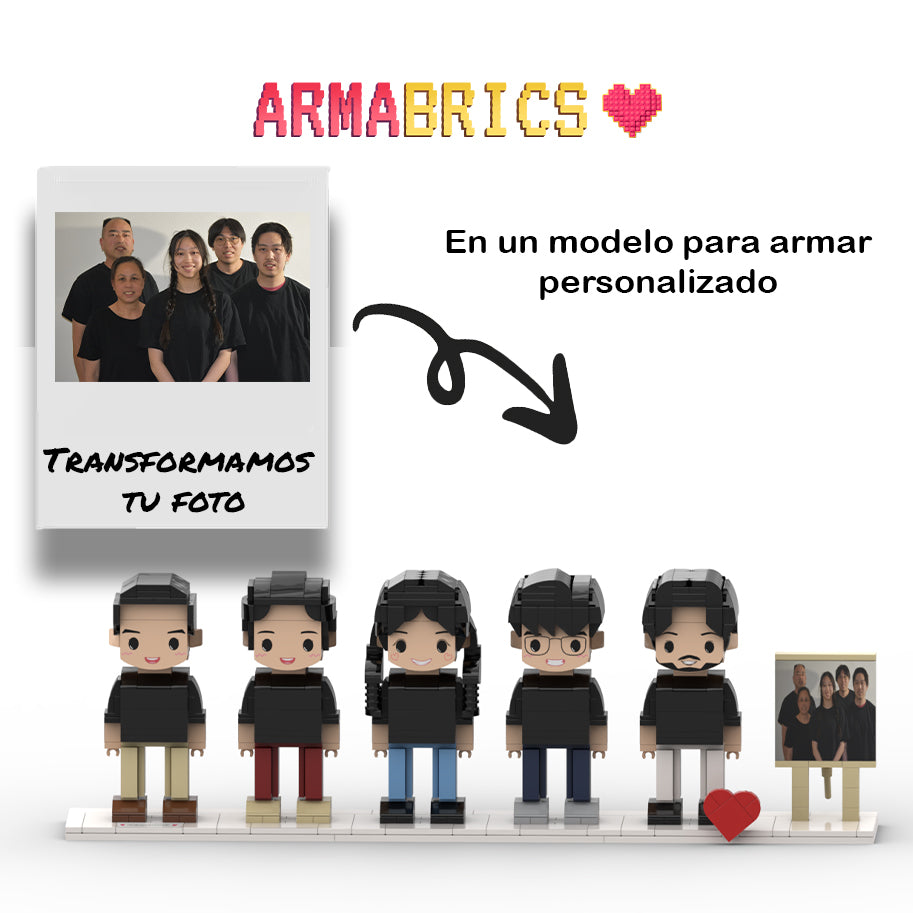 Armabrics 5 Personas + Foto + Base y Envió Gratis