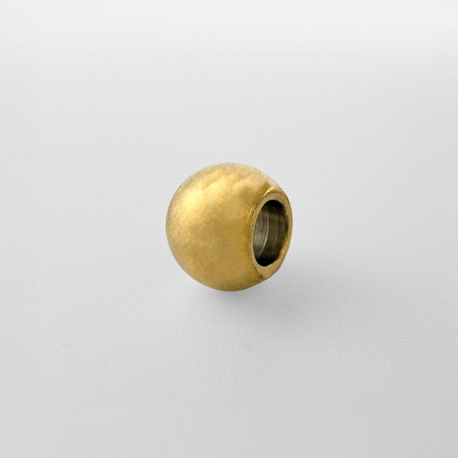 Balin De Acero Hueco Ancho 6mm dorado