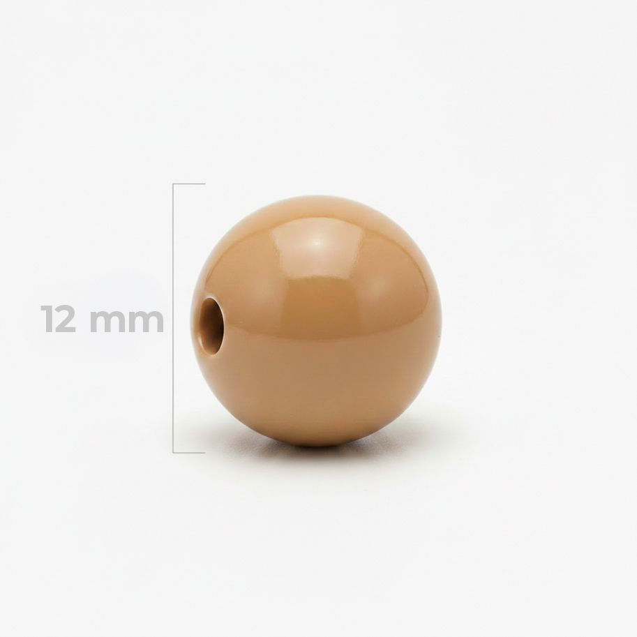 Bola Abaco 12mm Cafe Claro