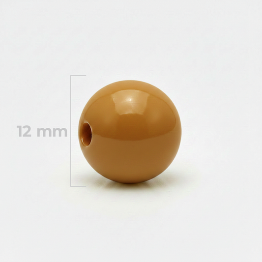 Bola Abaco 12mm Caramelo