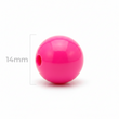 Bola Abaco 14mm Fucsia x Unidad