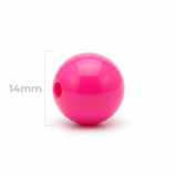 Bola Abaco 14mm Fucsia x Unidad